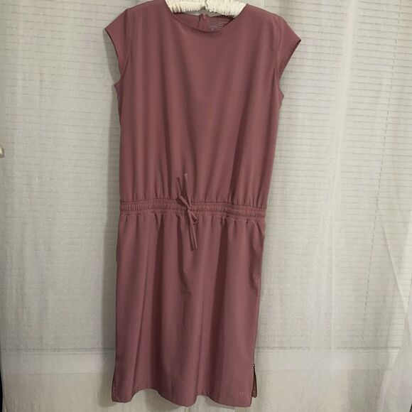 albion XL Pink Going Placed Active Short Sleeve Drawstring Dress - Picture 1 of 16
